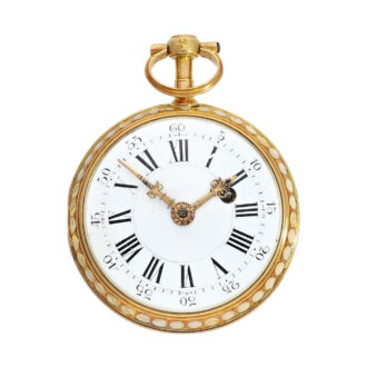 French gold watch with special enamelling technique Circa 1780