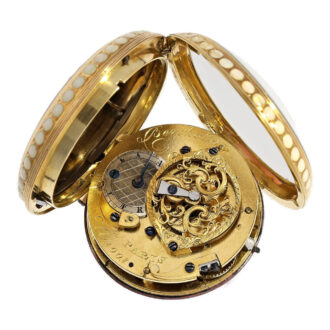 French gold watch with special enamelling technique Circa 1780