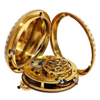 French gold watch with special enamelling technique Circa 1780