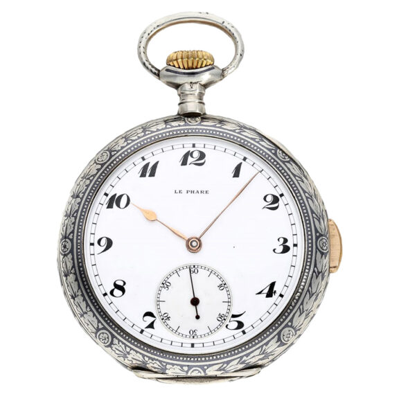 Rare Swiss niello silver quarter repeating pocket watch Circa 1914 Rare Swiss niello silver quarter repeating pocket watch Circa 1914