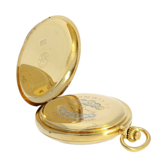 Swiss 18K gold doctors watch with register Circa 1915 Swiss 18K gold doctors watch with register Circa 1915
