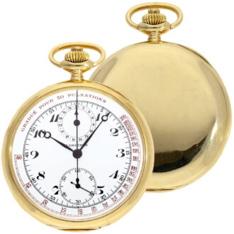 Swiss 18K gold doctors watch with register Circa 1915