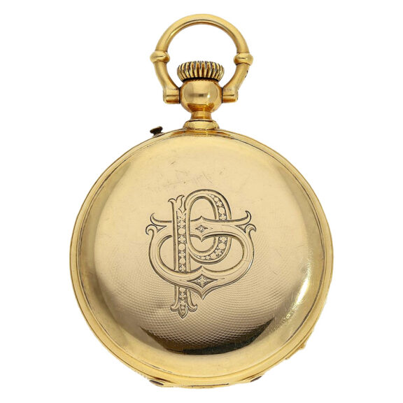 Rare 18K gold pocket watch with Seconde Morte Circa 1860 Rare 18K gold pocket watch with Seconde Morte Circa 1860