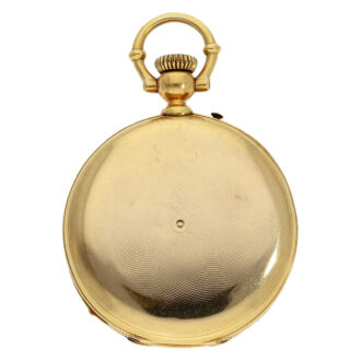Rare 18K gold pocket watch with Seconde Morte Circa 1860