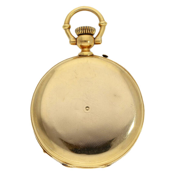 Rare 18K gold pocket watch with Seconde Morte Circa 1860 Rare 18K gold pocket watch with Seconde Morte Circa 1860