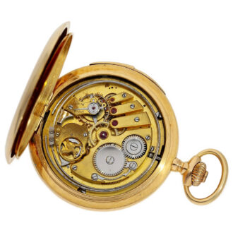 Swiss 18K gold minute repeating pocket watch Circa 1900