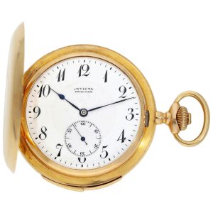Swiss 18K gold minute repeating pocket watch Circa 1900