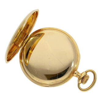 Extremely rare Swiss 18K gold precision pocket watch Circa 1910