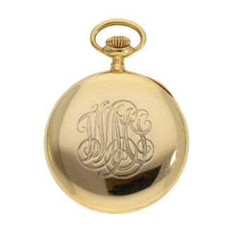 Extremely rare Swiss 18K gold precision pocket watch Circa 1910