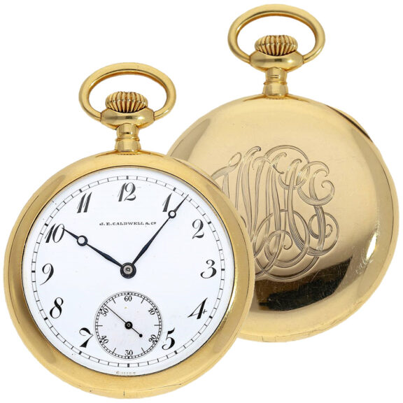 Extremely rare Swiss 18K gold precision pocket watch Circa 1910