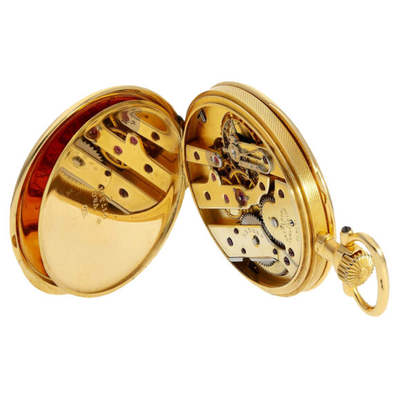 Exquisite Swiss 18K gold precision pocket watch Circa 1910 Exquisite Swiss 18K gold precision pocket watch Circa 1910