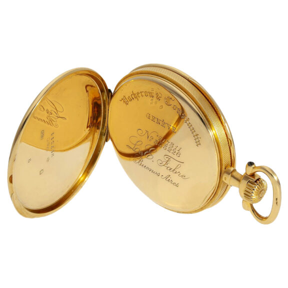 Exquisite Swiss 18K gold precision pocket watch Circa 1910 Exquisite Swiss 18K gold precision pocket watch Circa 1910