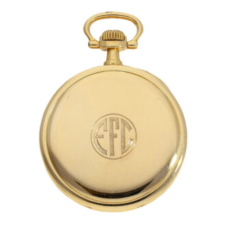 Exquisite Swiss 18K gold precision pocket watch Circa 1910