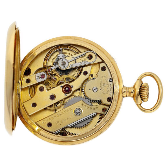 Extremely rare Swiss 18K gold Chronomètre Royal watch Circa 1910 Extremely rare Swiss 18K gold Chronomètre Royal watch Circa 1910