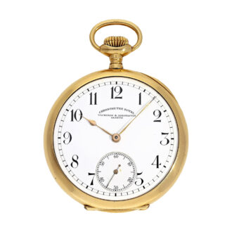 Extremely rare Swiss 18K gold Chronomètre Royal watch Circa 1910