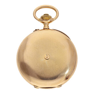 French 18 carat gold half hunting cased lever watch Circa 1890