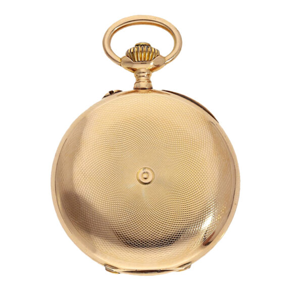 French 18 carat gold half hunting cased lever watch Circa 1890 French 18 carat gold half hunting cased lever watch Circa 1890