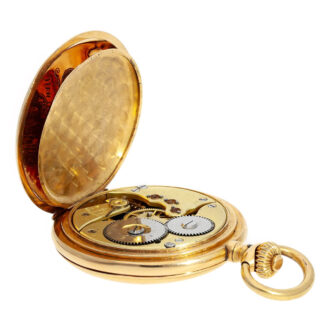 Swiss 18K gold IWC hunting cased pocket watch Circa 1901