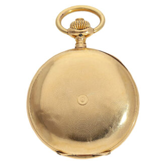 Swiss 18K gold IWC hunting cased pocket watch Circa 1901
