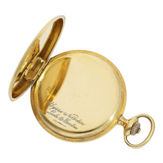 Heavy Swiss 18K gold hunting cased pocket watch Circa 1920