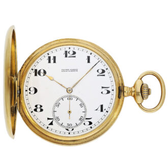 Heavy Swiss 18K gold hunting cased pocket watch Circa 1920