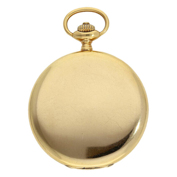 Heavy Swiss 18K gold hunting cased pocket watch Circa 1920 Heavy Swiss 18K gold hunting cased pocket watch Circa 1920