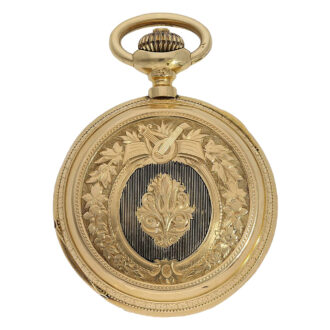 French 18K gold hunting cased anchor chronometer Circa 1880