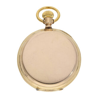 English 18K gold full hunter with Champlevé dial Circa 1880