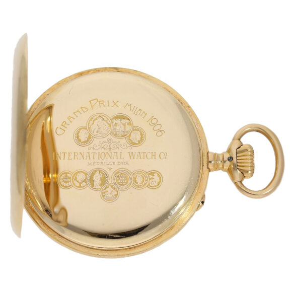 Rare Swiss 18K gold open faced lever pocket watch Circa 1912 Rare Swiss 18K gold open faced lever pocket watch Circa 1912