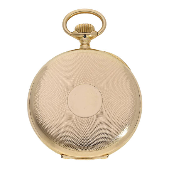 Rare Swiss 18K gold open faced lever pocket watch Circa 1912 Rare Swiss 18K gold open faced lever pocket watch Circa 1912