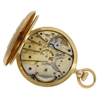 Swiss 18K gold watch with early crown winding system Circa 1855 Swiss 18K gold watch with early crown winding system Circa 1855