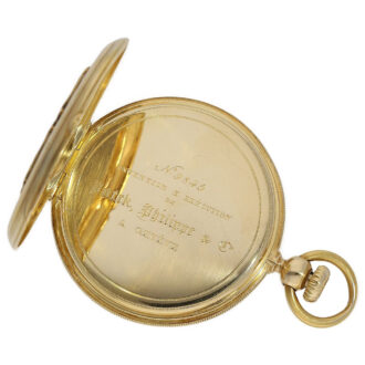Swiss 18K gold watch with early crown winding system Circa 1855 Swiss 18K gold watch with early crown winding system Circa 1855