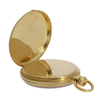 Swiss 18K gold watch with early crown winding system Circa 1855 Swiss 18K gold watch with early crown winding system Circa 1855
