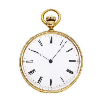 Swiss 18K gold watch with early crown winding system Circa 1855 Swiss 18K gold watch with early crown winding system Circa 1855