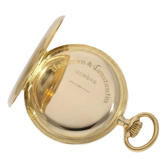 Large Swiss gold open faced keyless lever watch Circa 1910 Large Swiss gold open faced keyless lever watch Circa 1910