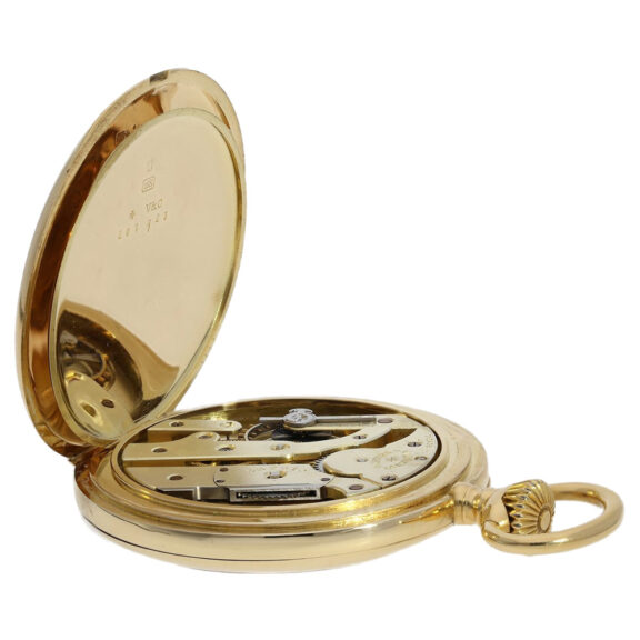 Large Swiss gold open faced keyless lever watch Circa 1910 Large Swiss gold open faced keyless lever watch Circa 1910