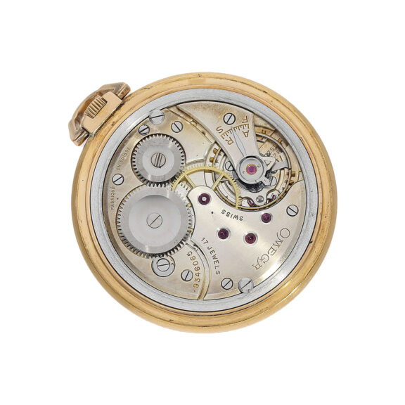 Swiss rose gold open faced Art Deco lever watch Circa 1935 Swiss rose gold open faced Art Deco lever watch Circa 1935