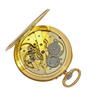 French gold/white gold observation chronometer watch Circa 1895