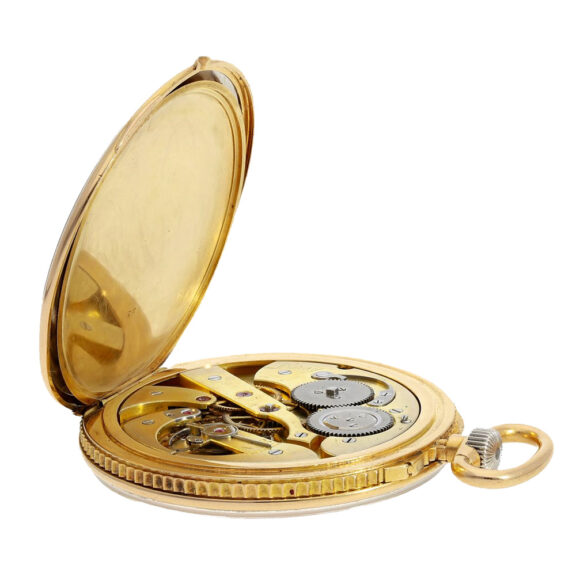 French gold/white gold observation chronometer watch Circa 1895 French gold/white gold observation chronometer watch Circa 1895
