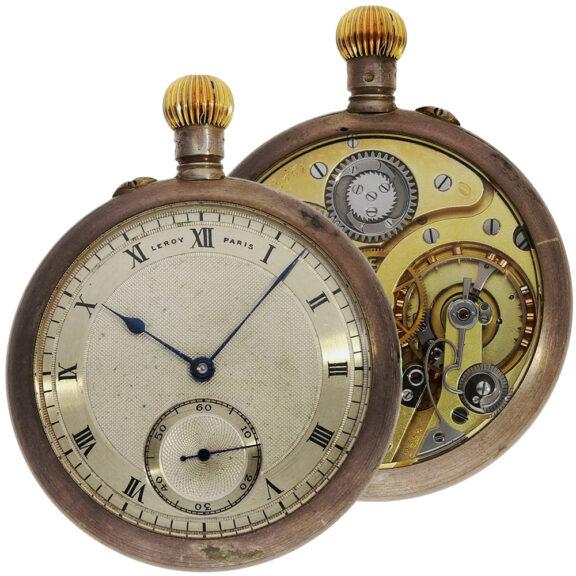 Rare French silver observatory chronometer watch Circa 1897-1898