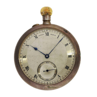 Rare French silver observatory chronometer watch Circa 1897-1898