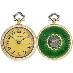Rare small American gold enamel ladies watch Circa 1910