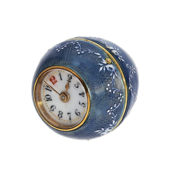 Swiss miniature pendant watch in the shape of a ball Circa 1900 Swiss miniature pendant watch in the shape of a ball Circa 1900