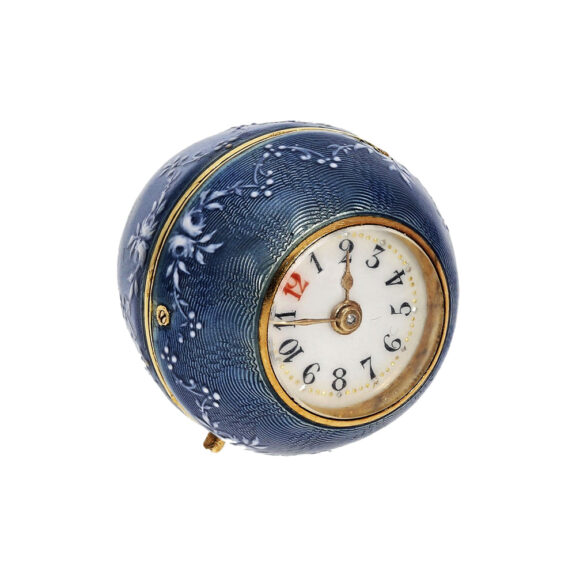 Swiss miniature pendant watch in the shape of a ball Circa 1900
