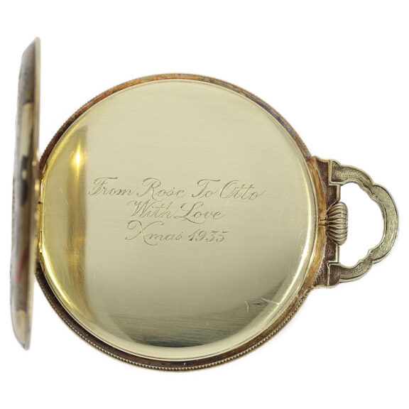 Very rare Swiss gold and enamel Art Deco dress watch Circa 1928 Very rare Swiss gold and enamel Art Deco dress watch Circa 1928
