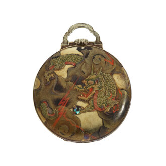 Very rare Swiss gold and enamel Art Deco dress watch Circa 1928 Very rare Swiss gold and enamel Art Deco dress watch Circa 1928