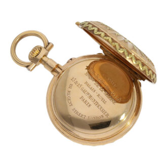 French ladies watch with corresponding chatelaine Circa 1890