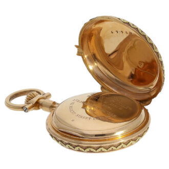 French ladies watch with corresponding chatelaine Circa 1890