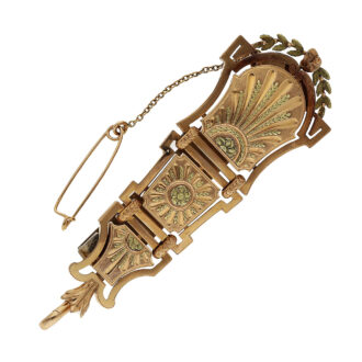 French ladies watch with corresponding chatelaine Circa 1890