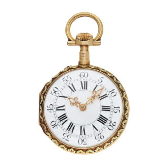 French ladies watch with corresponding chatelaine Circa 1890
